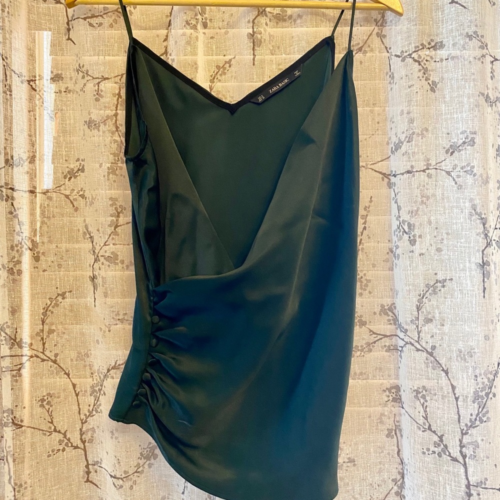 Zara satin blouse